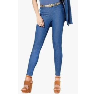 IMAN Preloved Blue Skinny Pants High-Rise Stretch
